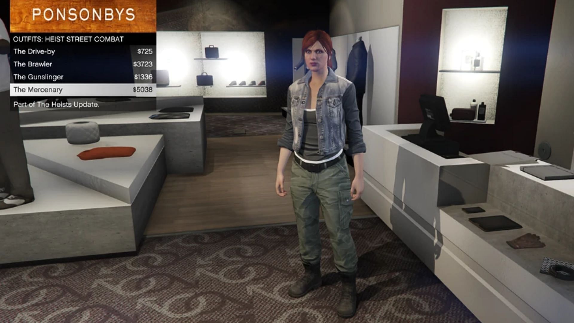 The Mercenary is a readymade apparel for all players (Image via GTA Wiki, Rockstar Games)